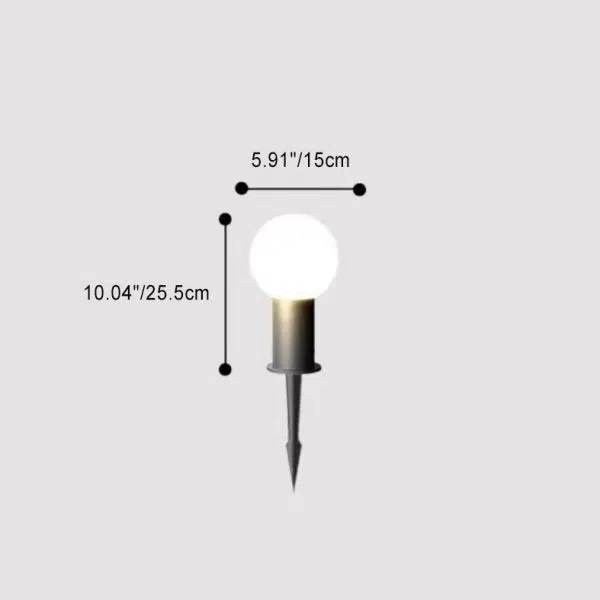 Modern Simplicity Waterproof Cylinder Ball Aluminium PC LED Landscape Lighting Outdoor Light For Garden - Image 7