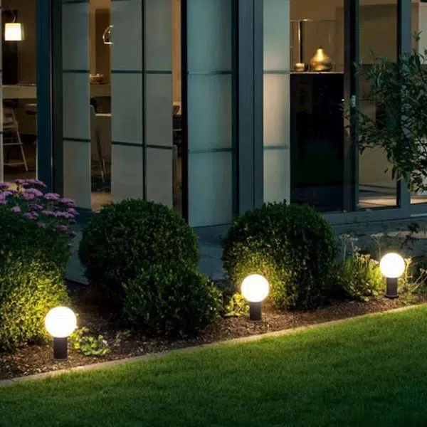 Modern Simplicity Waterproof Cylinder Ball Aluminium PC LED Landscape Lighting Outdoor Light For Garden - Image 3