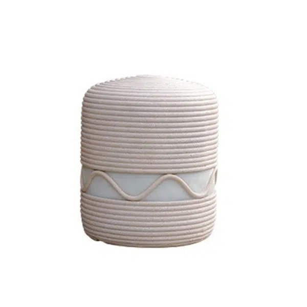 Traditional Japanese Solar Waterproof Resin Cylinder LED Landscape Lighting Outdoor Light For Garden - Image 18