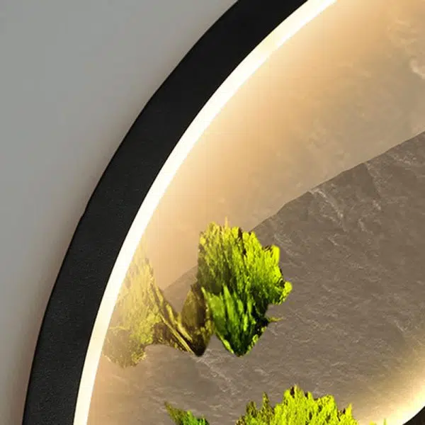 Modern Art Deco Solar Waterproof Aluminum Alloy Crystalline Round Landscape LED Wall Sconce Lamp For Outdoor Patio - Image 10