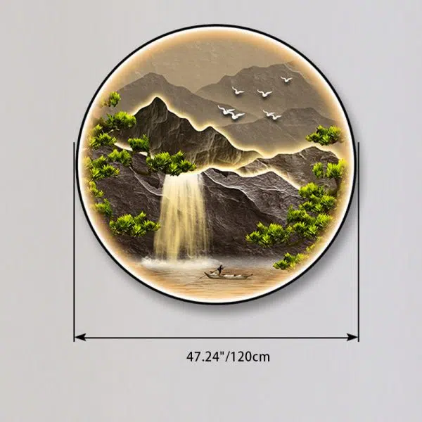 Modern Art Deco Solar Waterproof Aluminum Alloy Crystalline Round Landscape LED Wall Sconce Lamp For Outdoor Patio - Image 9