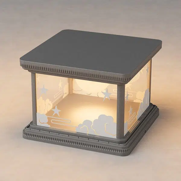 Modern Simplicity Waterproof Square Cube Sky Aluminum PE Acrylic LED Landscape Lighting Outdoor Light For Garden - Image 10