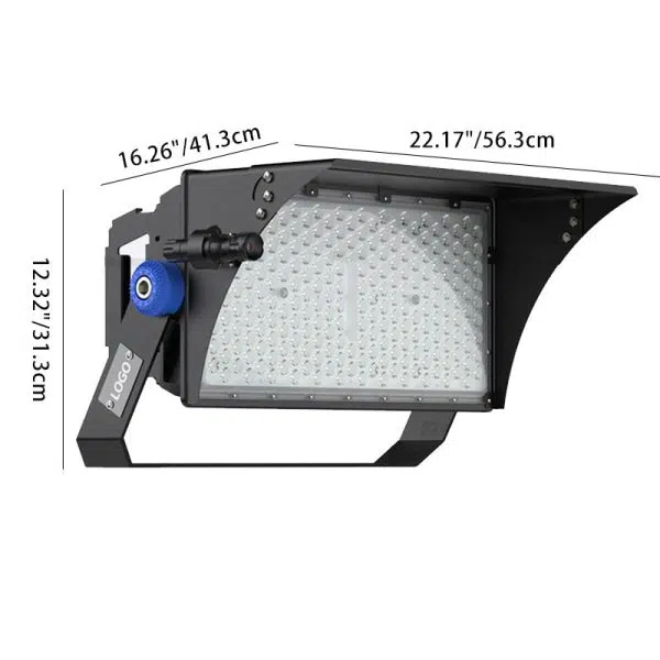 Contemporary Industrial Waterproof Aluminum Rectangular Rotatable High Power LED Outdoor Light For Outdoor Patio - Image 6