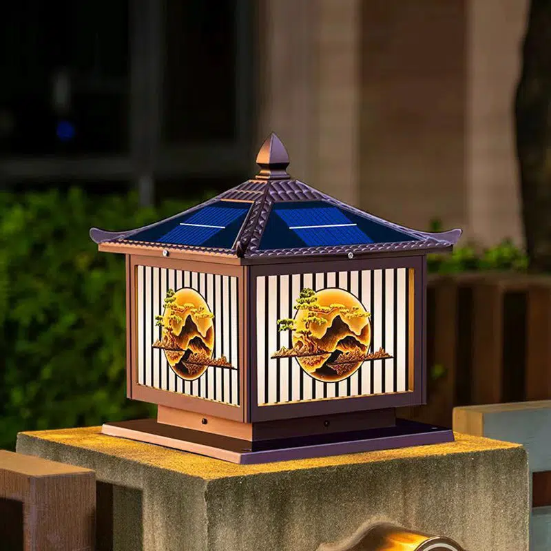 BS-Lighting-LX01453-8.jpg Traditional Chinese Solar Waterproof Aluminum PC Glass Pine Tree Square Cylinder LED Landscape Lighting Outdoor Light For Outdoor Patio - Image 1