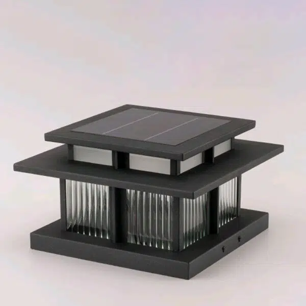 Modern Minimalist Solar Waterproof Square Cylinder Aluminum Alloy Glass LED Landscape Lighting Outdoor Light For Outdoor Patio - Image 16