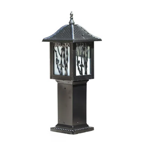 Traditional European Solar Waterproof Aluminum Cylinder Bamboo 1-Light Landscape Lighting Outdoor Light For Garden - Image 11