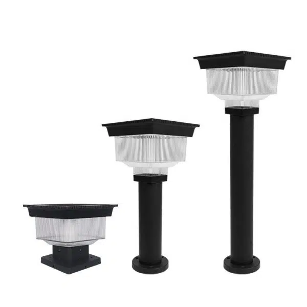 Modern Simplicity Solar Waterproof Aluminum PC Square Cylinder Pinstripe LED Landscape Lighting Outdoor Light For Garden - Image 13