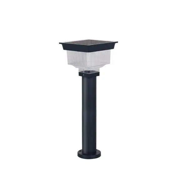 Modern Simplicity Solar Waterproof Aluminum PC Square Cylinder Pinstripe LED Landscape Lighting Outdoor Light For Garden - Image 17