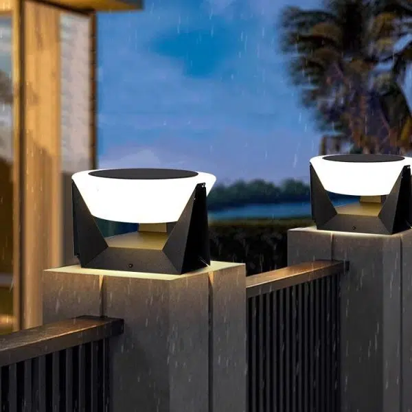 Modern Simplicity Solar Waterproof Stainless Steel PC Round LED Landscape Lighting Outdoor Light For Outdoor Patio - Image 12