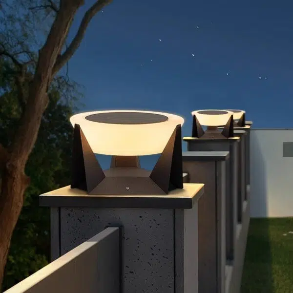 Modern Simplicity Solar Waterproof Stainless Steel PC Round LED Landscape Lighting Outdoor Light For Outdoor Patio - Image 5