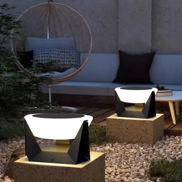 Modern Simplicity Solar Waterproof Stainless Steel PC Round LED Landscape Lighting Outdoor Light For Outdoor Patio - Image 17