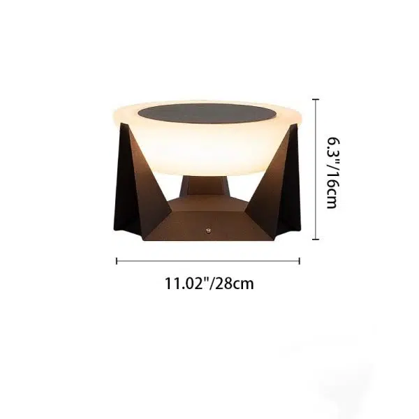 Modern Simplicity Solar Waterproof Stainless Steel PC Round LED Landscape Lighting Outdoor Light For Outdoor Patio - Image 7