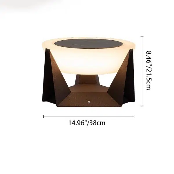 Modern Simplicity Solar Waterproof Stainless Steel PC Round LED Landscape Lighting Outdoor Light For Outdoor Patio - Image 8