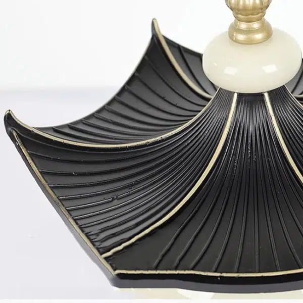 Traditional Chinese Waterproof Aluminum Imitation Marble Pointed Lantern 1-Light Landscape Lighting Outdoor Light For Garden - Image 9