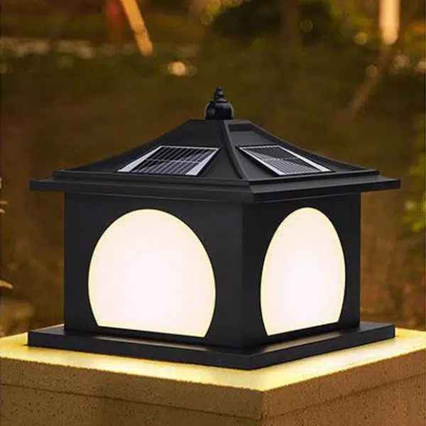 Traditional Chinese Solar Waterproof Iron ABS PC Pointed Square Landscape LED Landscape Lighting Outdoor Light For Garden - Image 10