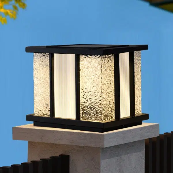 Modern Simplicity Solar Waterproof Stainless Steel Acrylic Cube Crackle LED Landscape Lighting Outdoor Light For Garden - Image 11