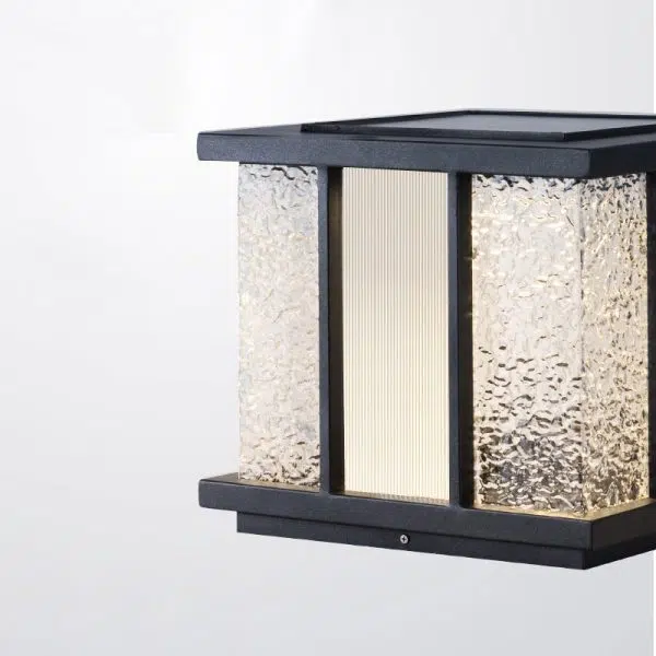 Modern Simplicity Solar Waterproof Stainless Steel Acrylic Cube Crackle LED Landscape Lighting Outdoor Light For Garden - Image 12