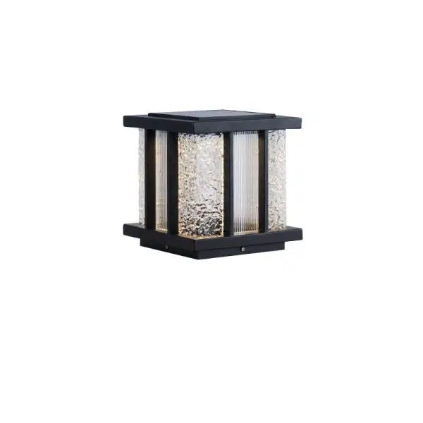 Modern Simplicity Solar Waterproof Stainless Steel Acrylic Cube Crackle LED Landscape Lighting Outdoor Light For Garden - Image 17