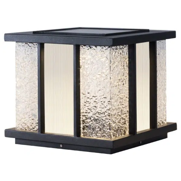 Modern Simplicity Solar Waterproof Stainless Steel Acrylic Cube Crackle LED Landscape Lighting Outdoor Light For Garden - Image 19