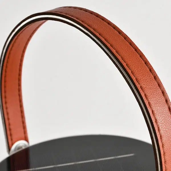 Traditional Farmhouse Solar Rechargeable Waterproof Weaving Imitation Rattan Iron Handheld Lantern Column LED Outdoor Light Landscape Lighting For Garden - Image 12