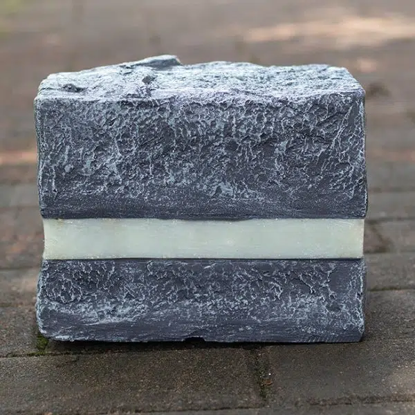 Contemporary Creative Solar Waterproof Resin Glass Fiber Simulated Stone Stripe Cube LED Outdoor Light Landscape Lighting For Garden - Image 8