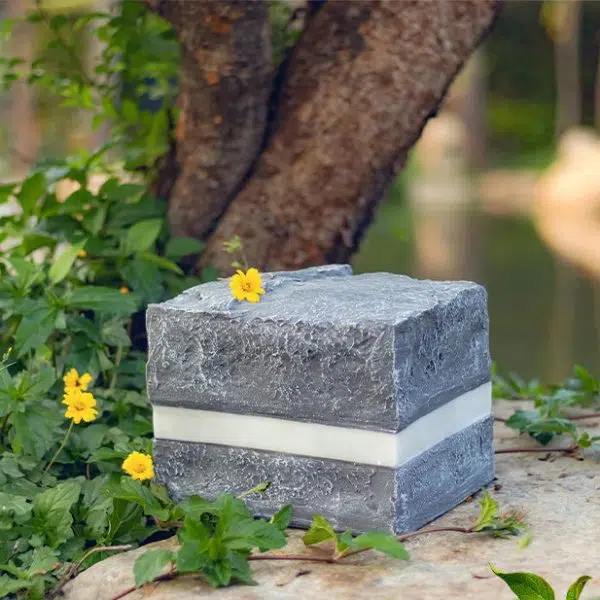 Contemporary Creative Solar Waterproof Resin Glass Fiber Simulated Stone Stripe Cube LED Outdoor Light Landscape Lighting For Garden - Image 19