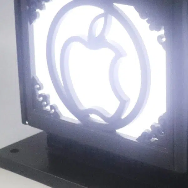 Traditional Chinese Solar Waterproof Aluminum Acrylic Square Pointed Apple LED Outdoor Light For Garden - Image 9