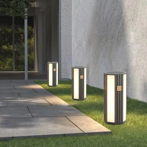 Traditional Chinese Solar Waterproof Stainless Steel PC Cylinder Octagon LED Outdoor Light Landscape Lighting For Garden - Image 7