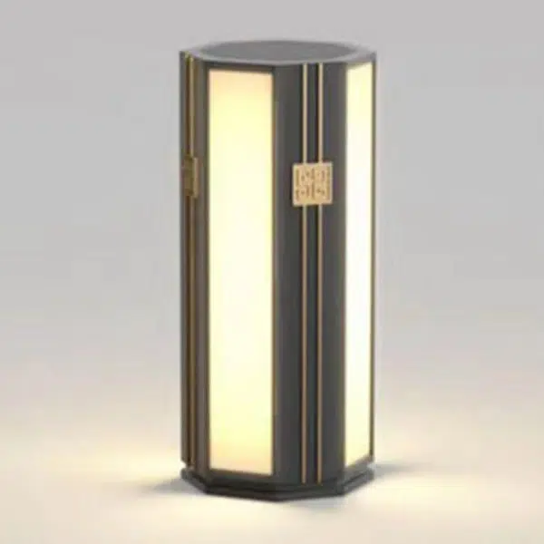 Traditional Chinese Solar Waterproof Stainless Steel PC Cylinder Octagon LED Outdoor Light Landscape Lighting For Garden - Image 14