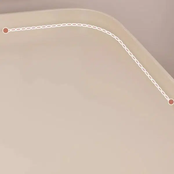 Contemporary Creative Stainless Steel Square End Table With 2 Tiers For Living Room - Image 5