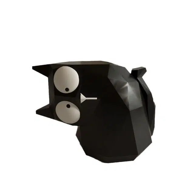 Contemporary Creative Resin Black Cat End Table Decor Piece For Living Room & Bedroom - Image 9