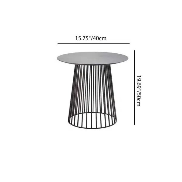 Contemporary Scandinavian Weaving Rope Fabric Aluminum Alloy Slab Square Outdoor Coffee Table & Chair Set For Outdoor Patio - Image 9