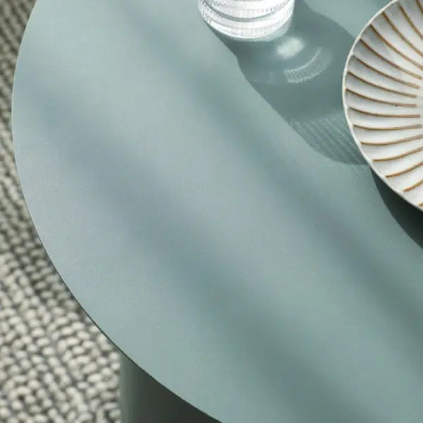 Contemporary Nordic Geometric Round Iron End Table 1-Storage For Living Room - Image 6