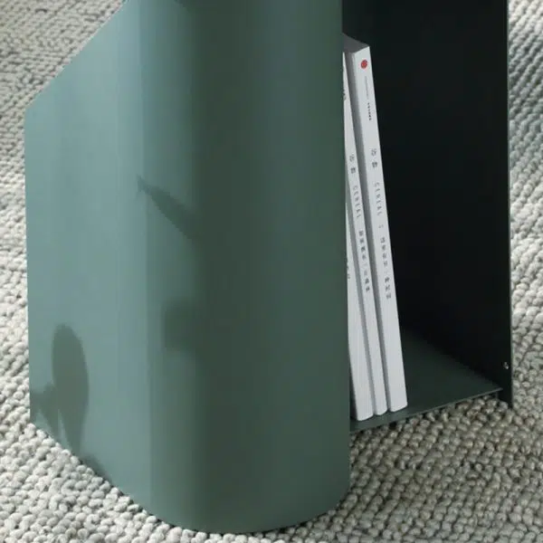 Contemporary Nordic Geometric Round Iron End Table 1-Storage For Living Room - Image 7