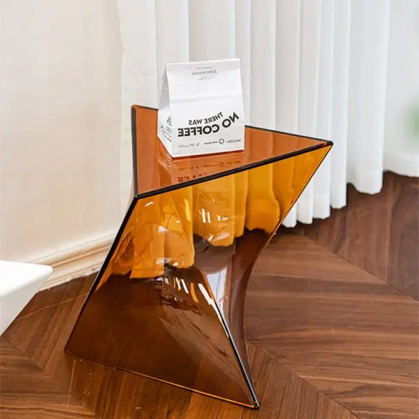 Contemporary Creative Irregular Geometric PC End Table For Living Room - Image 11