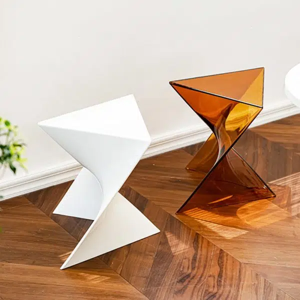 Contemporary Creative Irregular Geometric PC End Table For Living Room - Image 14