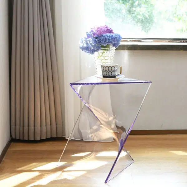 Contemporary Creative Irregular Geometric PC End Table For Living Room - Image 9