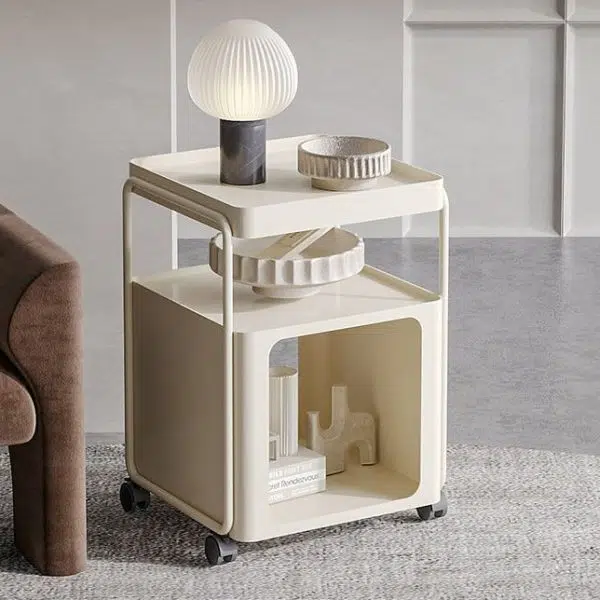 Contemporary Creative Removable Rectangular Iron End Table 3-Tier For Living Room - Image 11