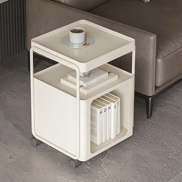 Contemporary Creative Removable Rectangular Iron End Table 3-Tier For Living Room - Image 7