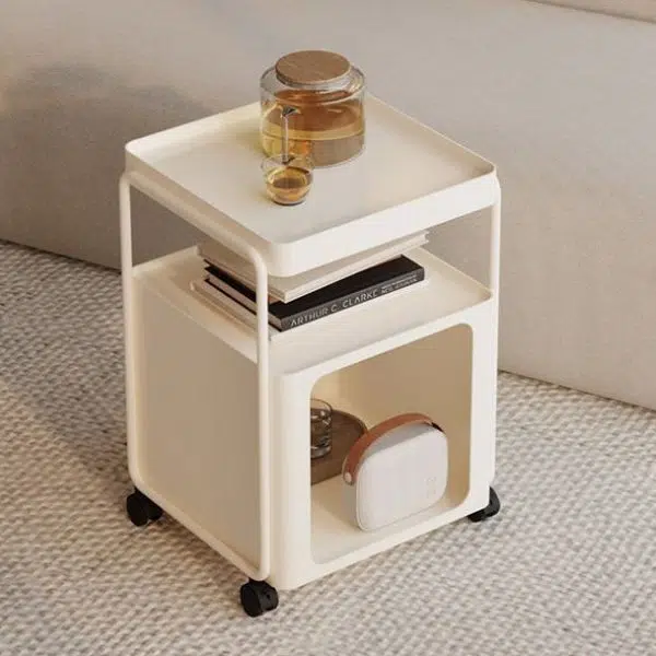 Contemporary Creative Removable Rectangular Iron End Table 3-Tier For Living Room - Image 8