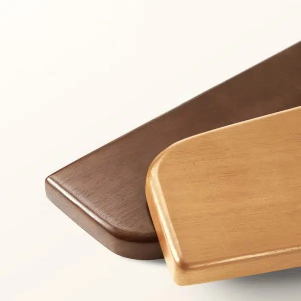 Contemporary Luxury Square Glass Solid Wood Interlocking Base Coffee Table For Living Room - Image 6