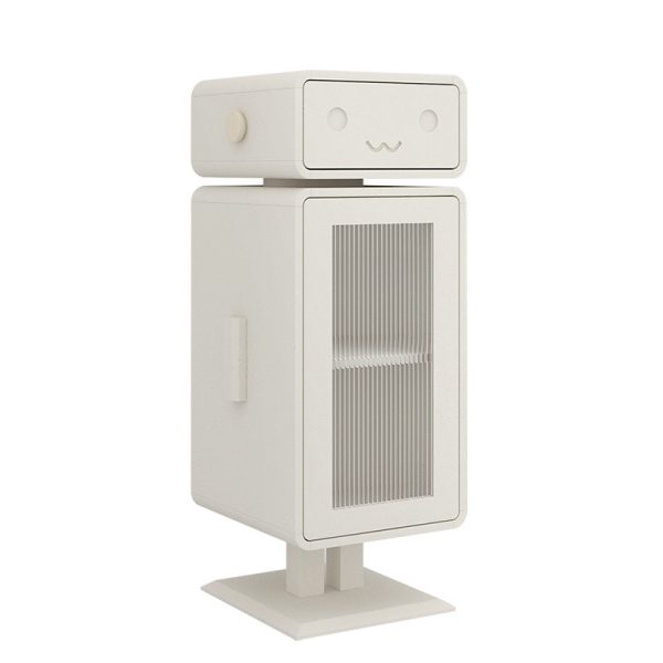 Contemporary Creative Robot Medium Density Fiberboard Metal Nightstand 1-Drawer For Bedroom - Image 13