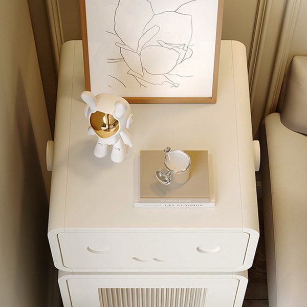 Contemporary Creative Robot Medium Density Fiberboard Metal Nightstand 1-Drawer For Bedroom - Image 6