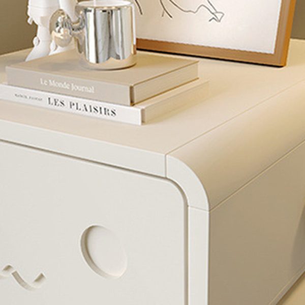 Contemporary Creative Robot Medium Density Fiberboard Metal Nightstand 1-Drawer For Bedroom - Image 5