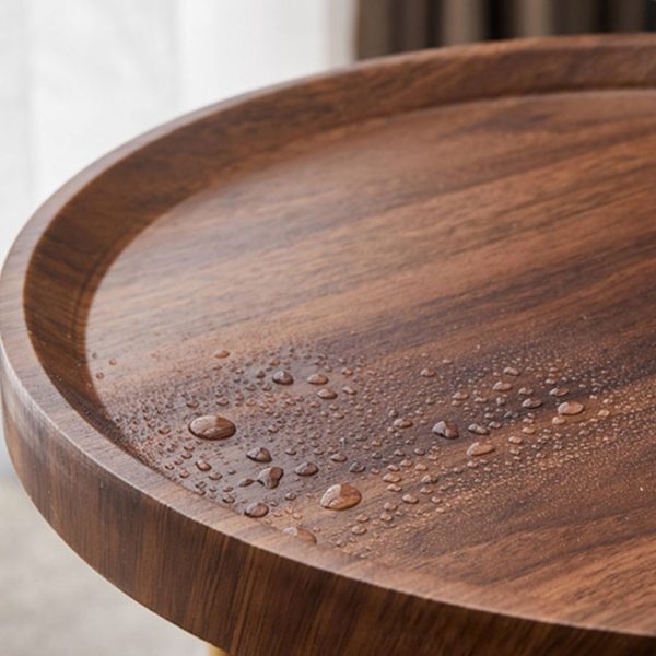 Contemporary Nordic Elliptical Round Iron Plate End Table 3-Tier For Living Room - Image 9