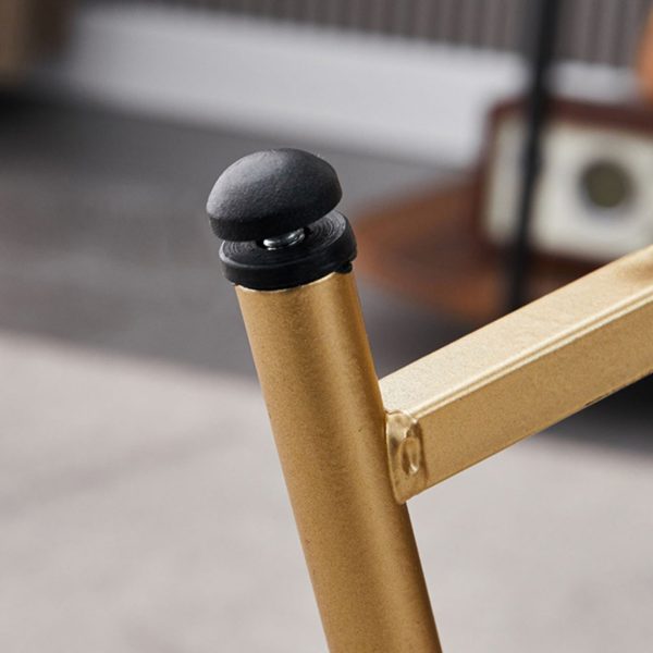 Contemporary Nordic Elliptical Round Iron Plate End Table 3-Tier For Living Room - Image 11