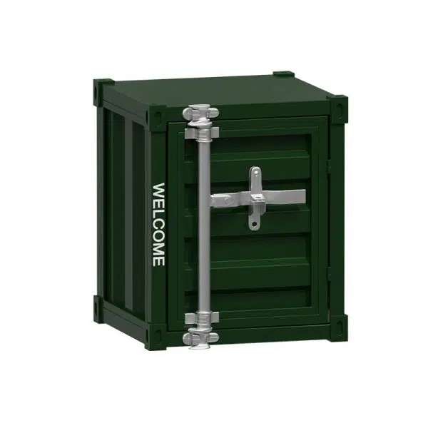 Contemporary Industrial Iron Cuboid Container End Table 2-Tier Storage For Bedroom - Image 21