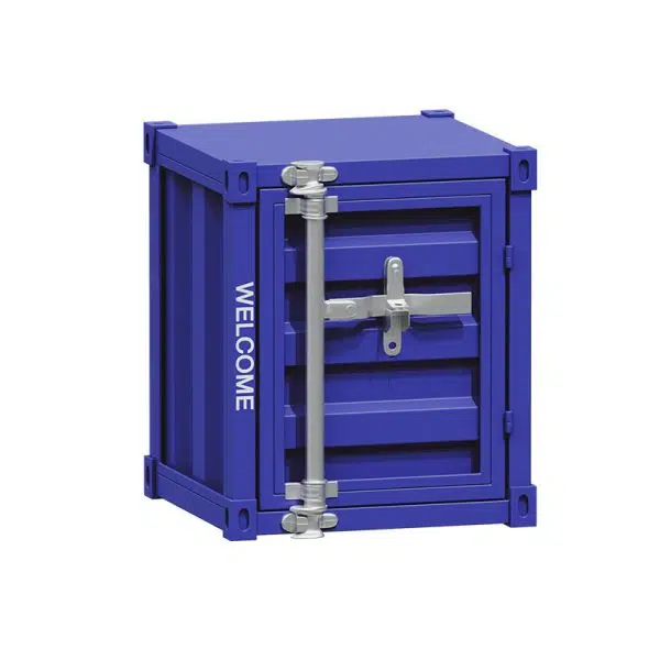 Contemporary Industrial Iron Cuboid Container End Table 2-Tier Storage For Bedroom - Image 19