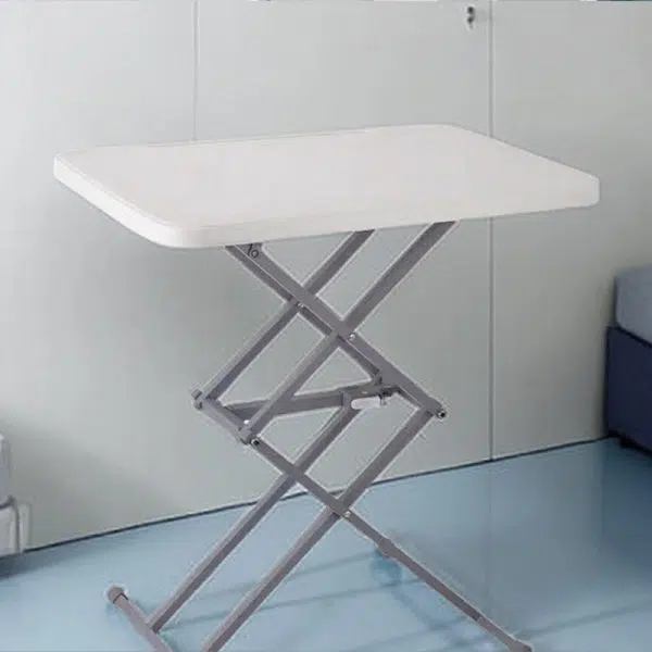 Modern Simplicity PE Steel Rectangular Liftable Folding Desks 1-Pen Slot For Home Office - Image 19