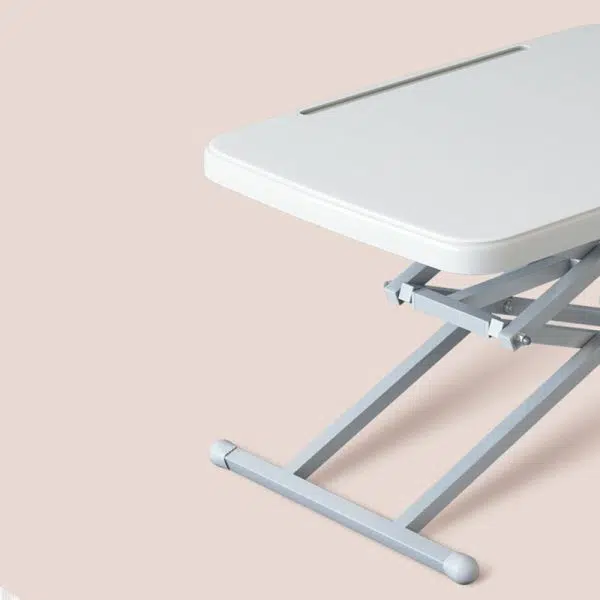 Modern Simplicity PE Steel Rectangular Liftable Folding Desks 1-Pen Slot For Home Office - Image 13